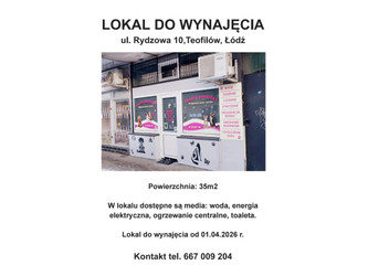 Lokal łódzkie
Łódź
Bałuty
Bałuty Zachodnie Do wynajęcia 2300 PLN 35 m2 