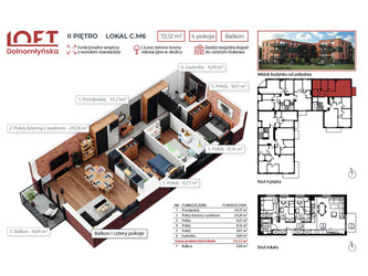 Mieszkanie małopolskie
Kraków Na sprzedaż 1 182 000 PLN 72 m2 