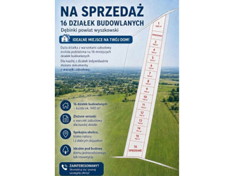 Działka mazowieckie
wyszkowski
Zabrodzie
Dębinki Na sprzedaż 110 000 PLN 940 m2 