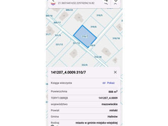 Działka mazowieckie
miński
Halinów
Halinów Na sprzedaż 450 000 PLN 888 m2 