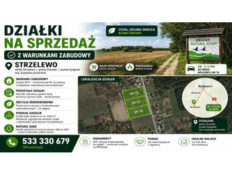 Działka kujawsko-pomorskie
bydgoski
Sicienko
Strzelewo Na sprzedaż 159 PLN 1000 m2 