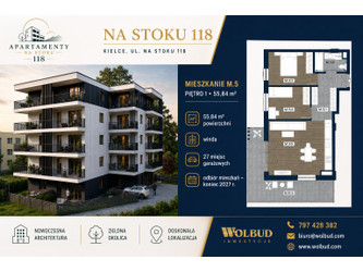 Mieszkanie świętokrzyskie
Kielce
Na Stoku Na sprzedaż 578 223 PLN 55,84 m2 